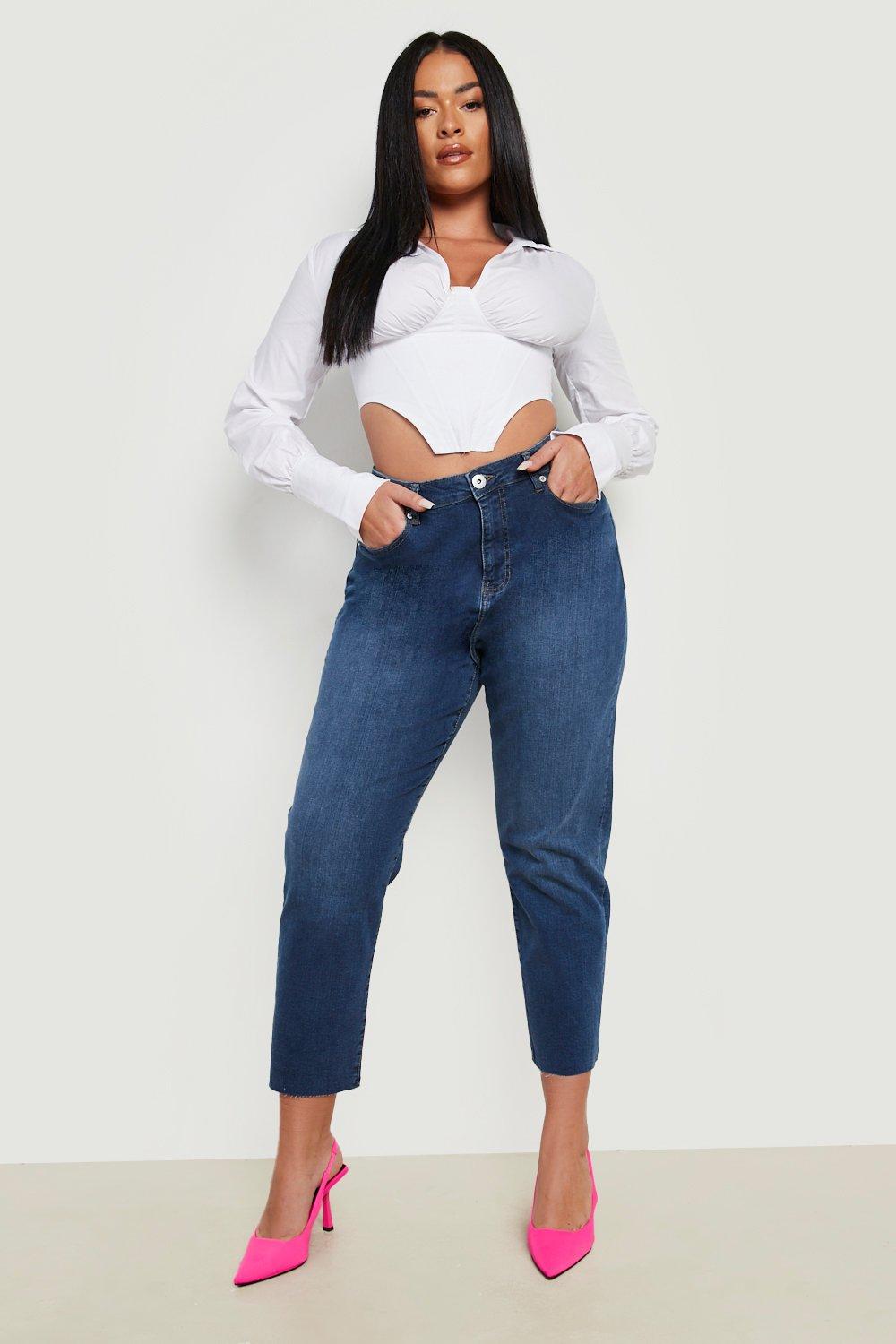 Cropped 2024 mom jeans